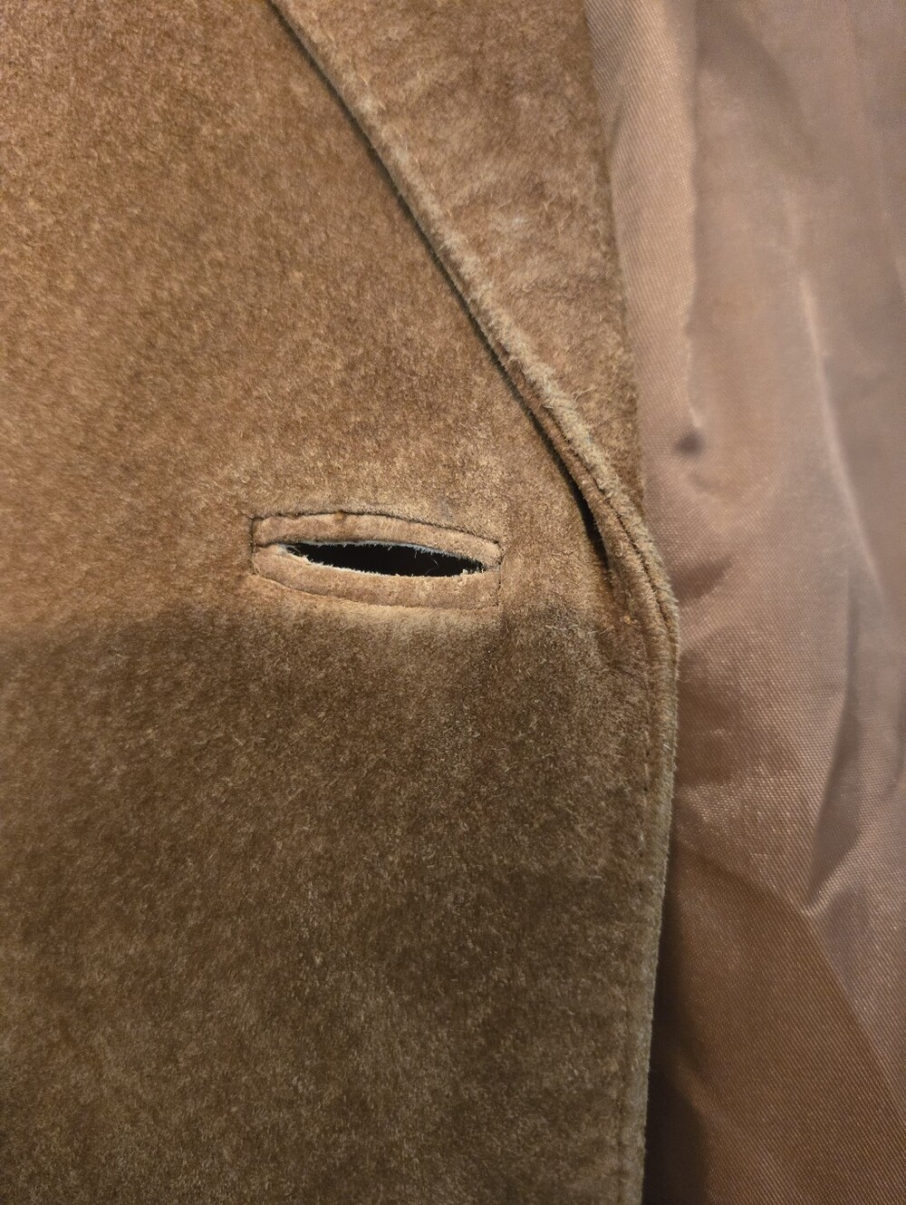 Vintage Valerie Stevens Suede Single-Button Blazer in Brown Jacket 4P - Picture 7 of 11
